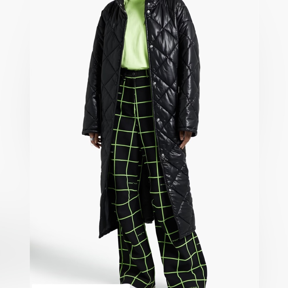 STAND STUDIO Sage quilted faux leather coat
